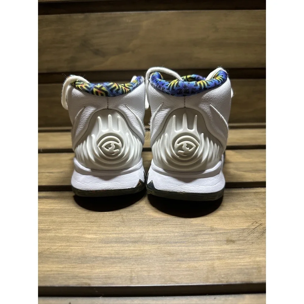 NIKE‎ KYRIE 6 Boy's 7Y , White Sapphire Laser Crimson Blue. BQ5599-146.